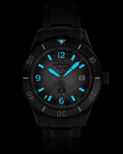 Montblanc Iced Sea Automatic Date 0 Oxygen - Schwarz - Stahl - Keramik - MB137541 - Uhr