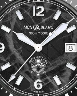 Montblanc Iced Sea Automatic Date - Schwarz - Stahl - Keramik - MB129372 - Uhr