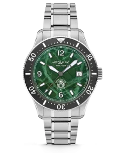 Montblanc Iced Sea Automatic Date - Grün - Stahl - Keramik - MB130810 - Uhr