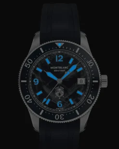 Montblanc Iced Sea Automatic Date 0 Oxygen - Schwarz - Stahl - Keramik - MB136542 - Uhr