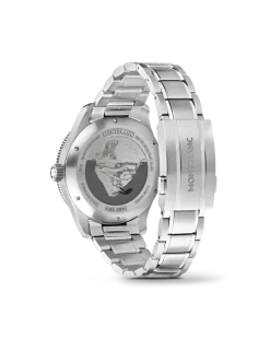 Montblanc Iced Sea Automatic Date - Burgunderrot - Stahl - Keramik - MB132291 - Uhr