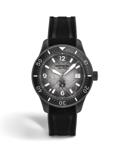 Montblanc Iced Sea Automatic Date 0 Oxygen - Schwarz - Stahl - Keramik - MB134017 - Uhr