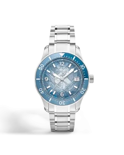 Montblanc Iced Sea Automatic Date 0 Oxygen - Hellblau - STAHL, ALUMINIUM - MB134022 - Uhr