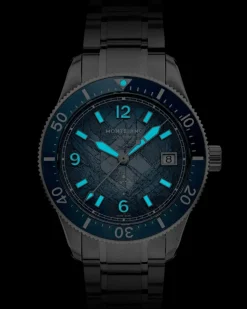 Montblanc Iced Sea Automatic Date 0 Oxygen - Hellblau - STAHL, ALUMINIUM - MB134022 - Uhr
