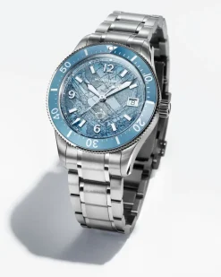 Montblanc Iced Sea Automatic Date 0 Oxygen - Hellblau - STAHL, ALUMINIUM - MB134022 - Uhr