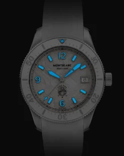Montblanc Iced Sea Automatic Date 0 Oxygen - Weiß - Stahl - Keramik - MB134025 - Uhr