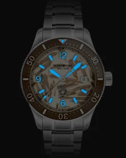 Montblanc Iced Sea Automatic Date 0 Oxygen Limited Edition - 700 Exemplare - Stahl - Keramik - MB137211 - Uhr