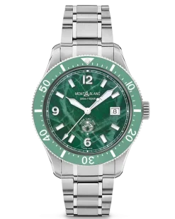 Montblanc Iced Sea Automatic Date - Grün - Stahl - Keramik - MB129373 - Uhr