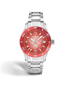 Montblanc Iced Sea Automatic Date 0 Oxygen Limited Edition - 300 Exemplare - Coral colour - STAHL, ALUMINIUM - MB135762 - Uhr