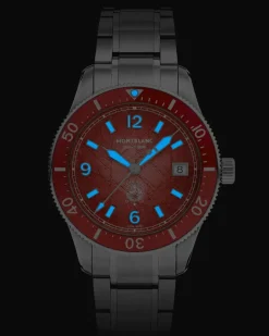 Montblanc Iced Sea Automatic Date 0 Oxygen Limited Edition - 300 Exemplare - Coral colour - STAHL, ALUMINIUM - MB135762 - Uhr