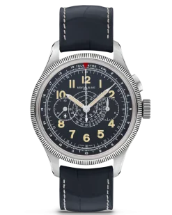 Montblanc 1858 Minerva Monopusher Chronograph Red Arrow Limited Edition - 88 Exemplare - Schwarz - STAHL, GRAUGOLD - MB129614 - Uhr