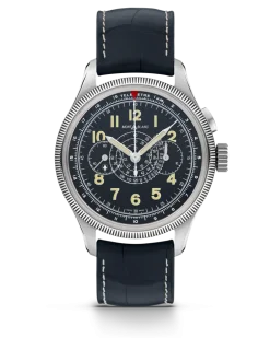 Montblanc 1858 Minerva Monopusher Chronograph Red Arrow Limited Edition - 88 Exemplare - Schwarz - STAHL, GRAUGOLD - MB129614 - Uhr