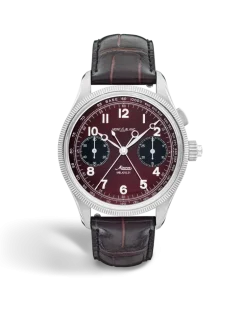 Montblanc 1858 Split Second Chronograph Limited Edition – 100 Exemplare - Burgunderrot - STAHL, GRAUGOLD - MB134029 - Uhr
