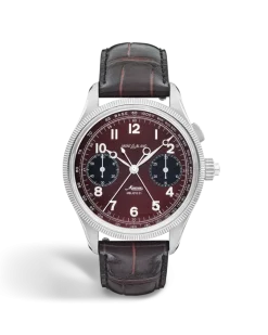 Montblanc 1858 Split Second Chronograph Limited Edition – 100 Exemplare - Burgunderrot - STAHL, GRAUGOLD - MB134029 - Uhr
