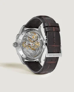 Montblanc 1858 Split Second Chronograph Limited Edition – 100 Exemplare - Burgunderrot - STAHL, GRAUGOLD - MB134029 - Uhr