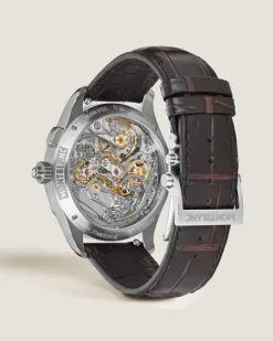 Montblanc 1858 Split Second Chronograph Limited Edition – 100 Exemplare - Burgunderrot - STAHL, GRAUGOLD - MB134029 - Uhr