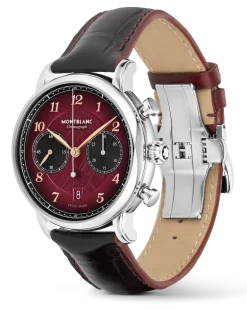 Montblanc Star Legacy Chronograph 42mm Limited Edition - 1786 Exemplare - Burgunderrot - Stahl - MB133245 - Uhr