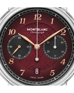 Montblanc Star Legacy Chronograph 42mm Limited Edition - 1786 Exemplare - Burgunderrot - Stahl - MB133245 - Uhr