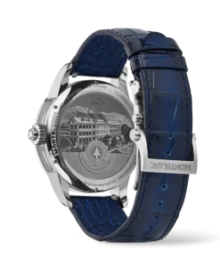 Montblanc 1858 The Unveiled Minerva Chronograph Limited Edition - 100 Exemplare - Blau - STAHL, GRAUGOLD - MB133296 - Uhr