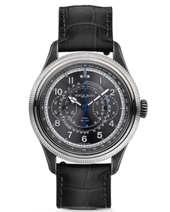 Montblanc 1858 The Unveiled Timekeeper Minerva Limited Edition - 100 Exemplare - - STAHL, GRAUGOLD - MB133246 - Uhr