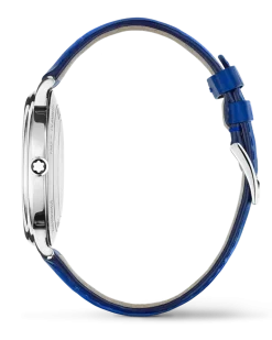 Montblanc Tradition Automatic Date Blau - Stahl - MB131274 - Uhr