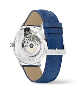 Montblanc Tradition Automatic Date Blau - Stahl - MB131274 - Uhr