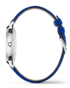 Montblanc Tradition Automatic Date Blau - Stahl - MB131274 - Uhr