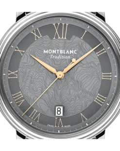 Montblanc Tradition Automatic Date Grau - Stahl - MB132433 - Uhr