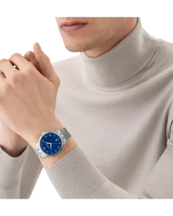 Montblanc Tradition Automatic Date Blau - Stahl - MB131275 - Uhr