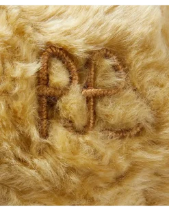 Mütze aus Faux Fur Beige