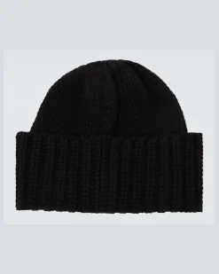 Mütze aus Kaschmir Schwarz