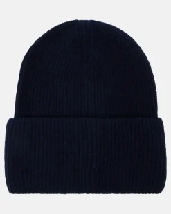 Mütze aus Wolle und Kaschmir Blau