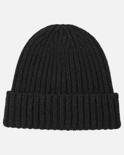 Mütze Double G aus Wolle und Cashmere Schwarz