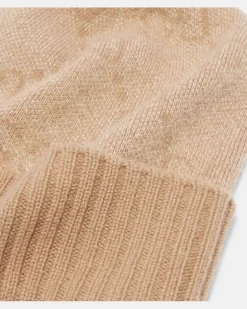 Mütze GG aus einem Kaschmirgemisch Beige