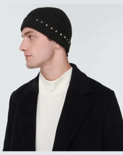 Mütze Rockstud aus Wolle rockstud Grau