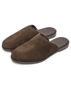 Mules aus Leder - Braun