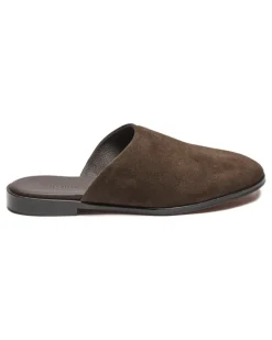 Mules aus Leder - Braun
