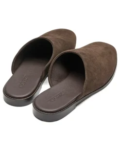 Mules aus Leder - Braun