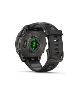 Mulfifunktions-Smartwatch FENIX 8 - 43 mm AMOLED mit Solarladung Schwarz
