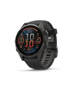 Mulfifunktions-Smartwatch FENIX 8 - 43 mm AMOLED mit Solarladung Schwarz