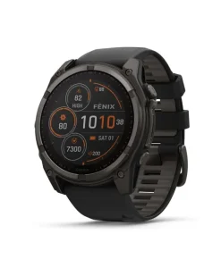 Mulfifunktions-Smartwatch FENIX 8 - 51 mm mit Solarladung Dunkelgrau