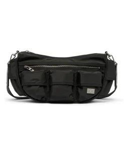 Multi-Pkts-Multipocket-Utility-Tasche - Schultertaschen - Unisex - Schwarz