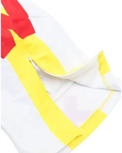 Mundschutzmaske mit grafischem Print - Weiß