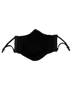 Mundschutzmaske mit Logo-Detail - Schwarz