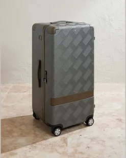 MY4810 Extreme 3.0 Leather-Trimmed Polycarbonate Check-In Suitcase Silver