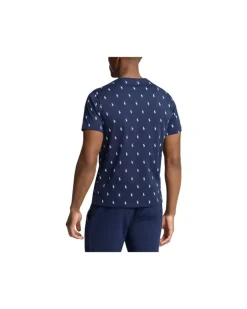 Nachthemd aus Baumwolljersey mit Pony Blue