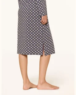 Nachthemd Comfort Essentials lila Dunkelblau