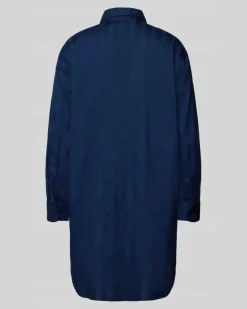 Nachthemd mit Brusttasche Dunkelblau