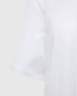 Nachthemd mit Brusttasche Weiss