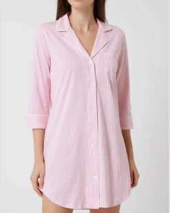 Nachthemd mit Streifen Rosa